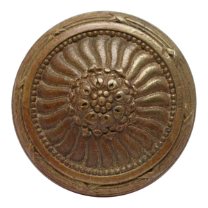 Antique Concentric Cast Bronze Interior Door Knob