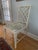 Shabby Chic Chinese Chippendale Style WhiteChair Newly Upholstered. For Sale - Image 3 of 7