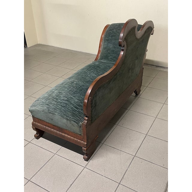 Charles X Daybed in Wood and Fabric For Sale - Image 5 of 18