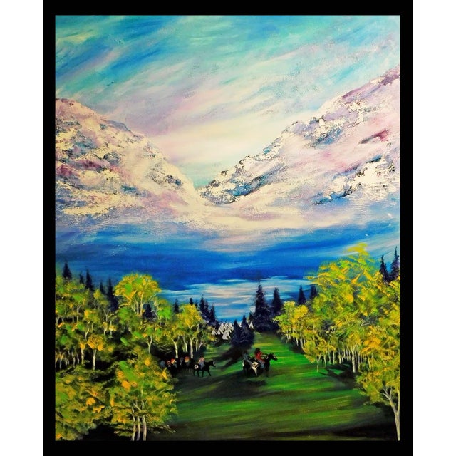 "Untitled" by William Craig Harris Original Oil on Canvas Hand signed by the artist Frame Size: 61" x 48" Image Size: 60"...