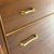 Wood Refinished Mid-Century Modern Stanley Walnut Dresser Highboy Chest of Drawers With Original Brass Hardware For Sale - Image 7 of 12