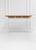 Osvaldo Borsani Wall-Mounted Console Table in Wood with Drawers and Brass Handles by Osvaldo Borsani for ABV, 1950s For Sale - Image 4 of 4