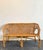 Vintage Woven Rattan Settee For Sale - Image 4 of 12