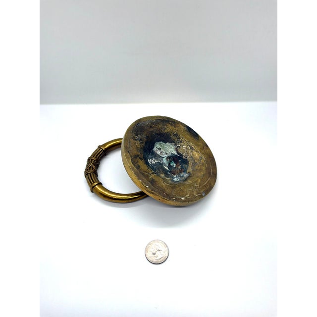 Henredon Large Ring Pull Antique Brass. Traditional Style.