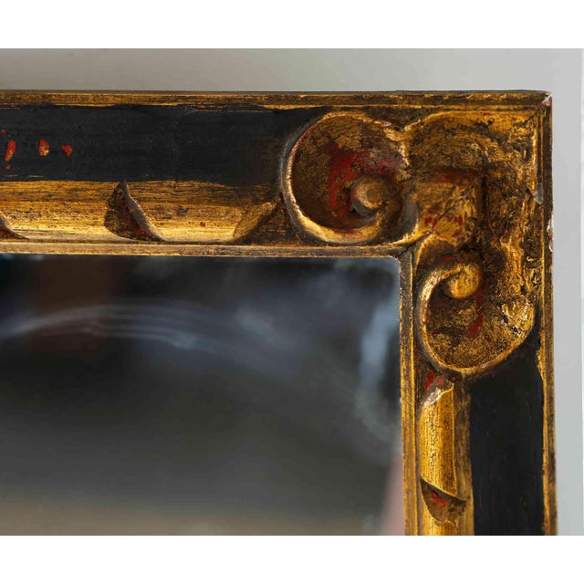 Boho Chic Italian Antique Mirror Carved and Gilt For Sale - Image 3 of 8