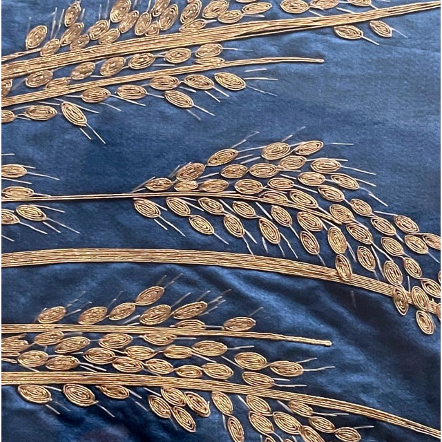 Framed Japanese Embroidery Silk Panel Meiji Period For Sale - Image 11 of 11