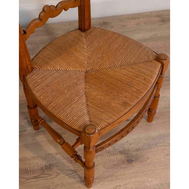 Pair of 19th Century French Provençal Nurse’s Chairs in Beechwood For Sale - Image 9 of 9