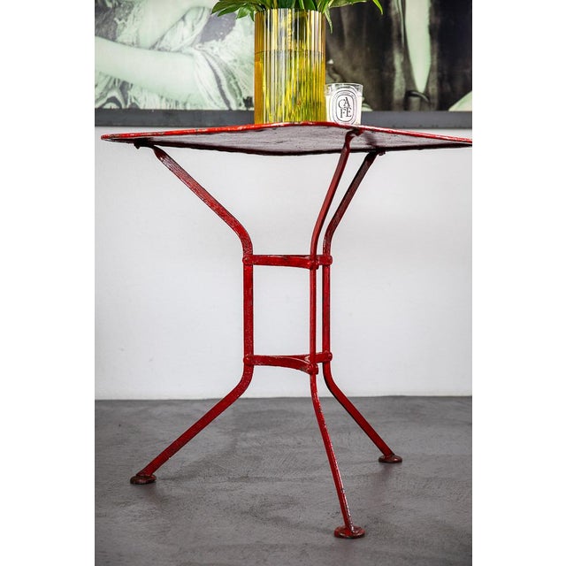 Metal Garden Table and Chairs, 1940s, Set of 5 For Sale - Image 7 of 15