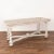 Farmhouse Antique White Painted Writing Table Console Table With Faux Marble Top From Sweden For Sale - Image 3 of 9