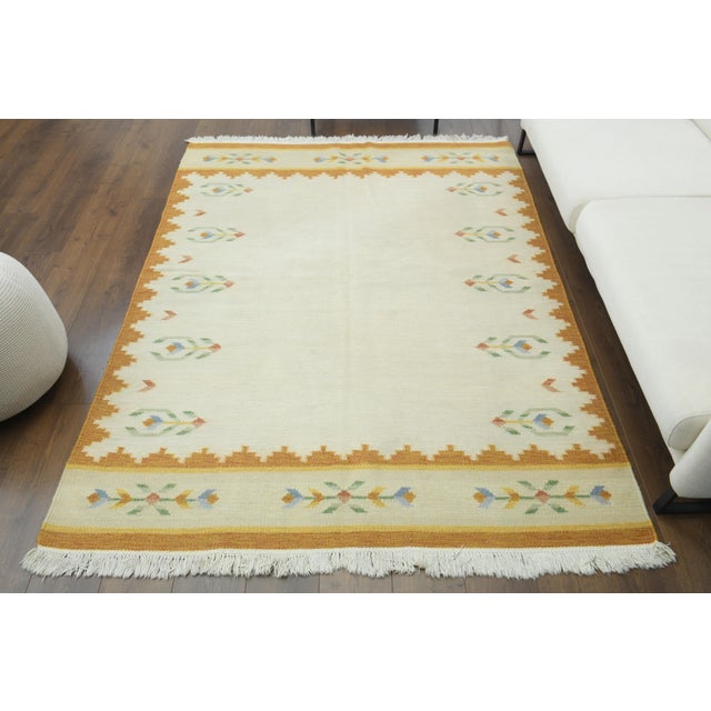 Vintage Turkish Hand-Knotted vintage rug is a semi-antique vintage area rug.'70s Eastern region of Turkey's unique rug is...