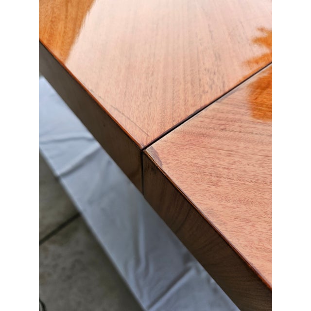 Milo Baughman for Thayer Coggin Wood Chrome Dining Table For Sale - Image 15 of 17