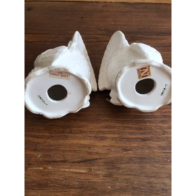 White Napcoware Turkey Candleholder Thanksgiving Pair For Sale In Fayetteville, AR - Image 6 of 11