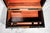 Incredible Large Victorian Antique Brass and Wood Writing Slope Box Lap Desk English Country Home Decor For Sale - Image 17 of 18
