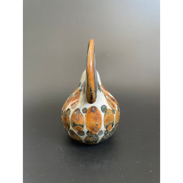 1970s Vintage Mexican Folk Art Tonala Pottery Rooster For Sale - Image 5 of 12