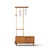 Mid Century Walnut and Brass Wall Unit Room Divider For Sale In Chicago - Image 6 of 10