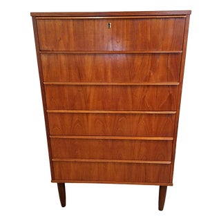 Danish Chest of Drawers in Teak, 1960s For Sale