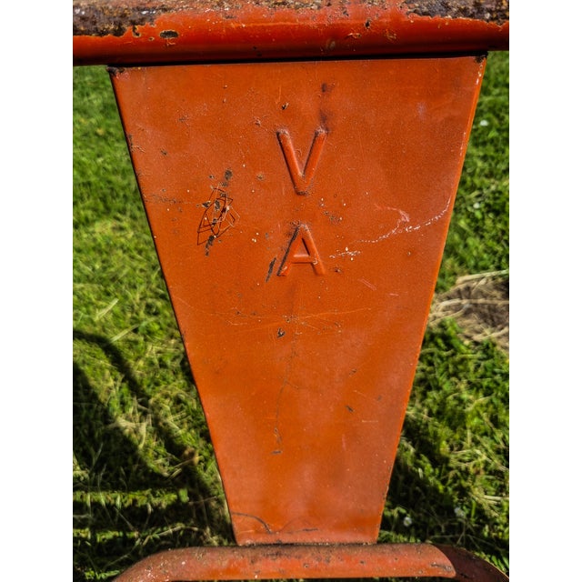 Red Model T4 Chairs from Tolix, Set of 8 For Sale - Image 8 of 9