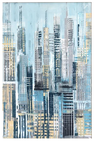 Contemporary Original Artwork"Between the City Lines", by Ivana Milosevic