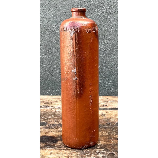 Vintage De Kuyper Pottery Bottle For Sale - Image 4 of 12