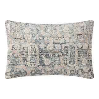 Amber Lewis x Loloi Humboldt Ocean / Clay 13" x 21" Cover with Down Pillow For Sale