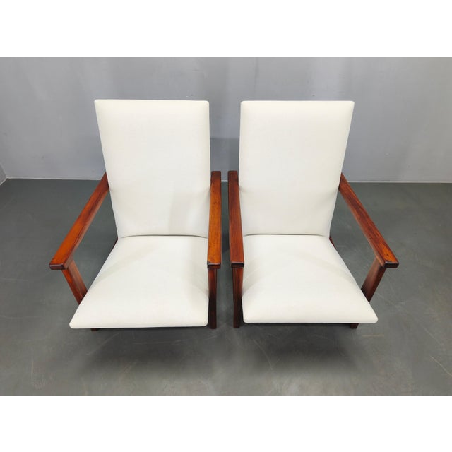 Mid-Century Modern Pine Lounge Chairs, Czechoslovakia, 1970s, Set of 2 For Sale - Image 4 of 15