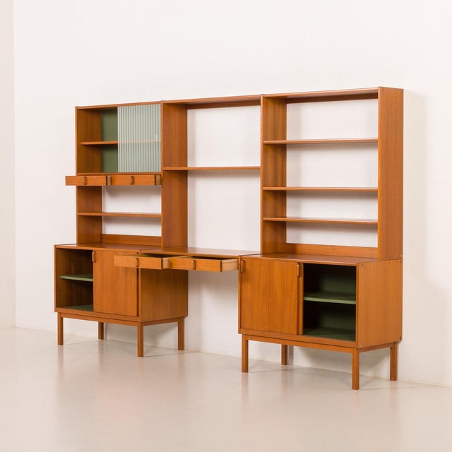 Bodafors Free-Standing Wall Unit with Desk by Bertil Fridhagen for Bodafors, Sweden, 1960s For Sale - Image 4 of 18