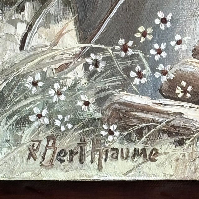 Mid-20th Century French Canadian Oil on Canvas Still Life, Unframed For Sale In Baltimore - Image 6 of 9