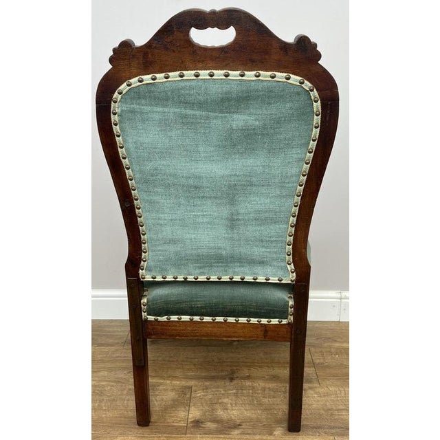 Antique French Style Armchair in Walnut For Sale - Image 12 of 16