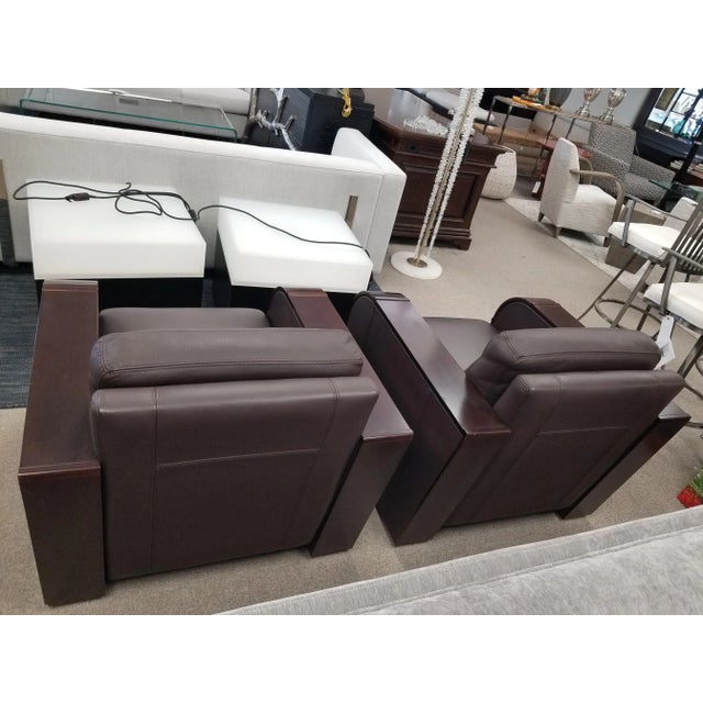 Pair of Duvivier Lounge Chairs For Sale - Image 4 of 5