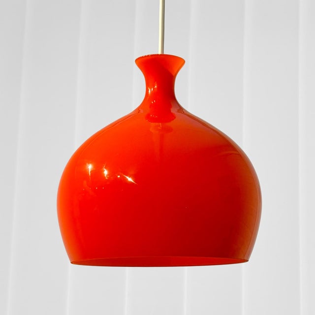 Scandinavian The Onion Löken Glass Pendant Lamp by Helge Zimdal for Falkenbergs Belysning, Sweden, 1960s For Sale - Image 9 of 9