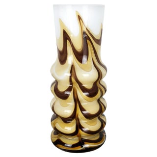 Vintage Pop Art Opaline Florence Vase from Carlo Moretti, Italy, 1970s For Sale