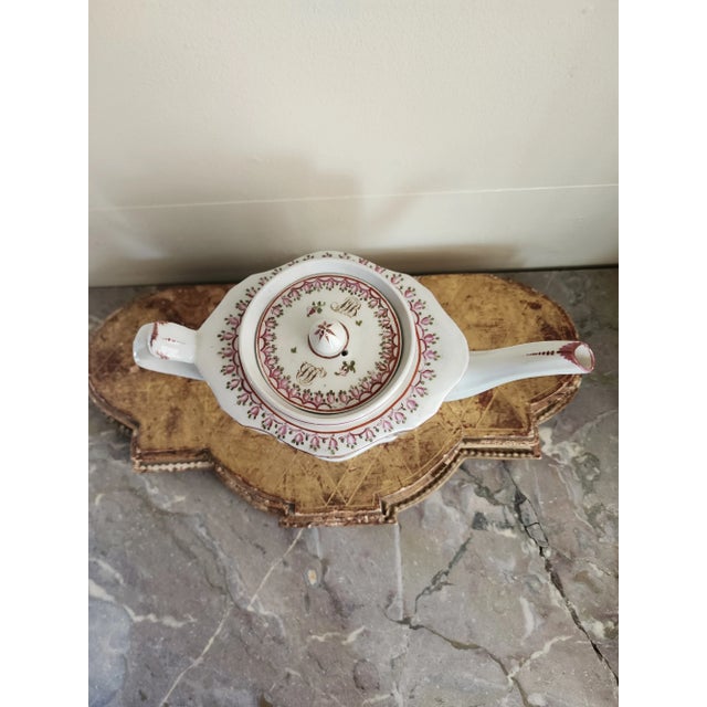 Ceramic Antique English Teapot For Sale - Image 7 of 11