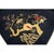 1920s Antique Black Open Field Floral Red Moon Chinese Peking Room Size Wool Rug For Sale - Image 9 of 9