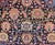 Tribal Antique Persian Malayer Rug With Large Floral Motifs in Navy and Multi Colors For Sale - Image 3 of 7