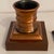 Traditional 1950’s Solid Bronze Apothecary Mortar and Pestle Mounted on Solid Walnut Presentation Base. For Sale - Image 3 of 13