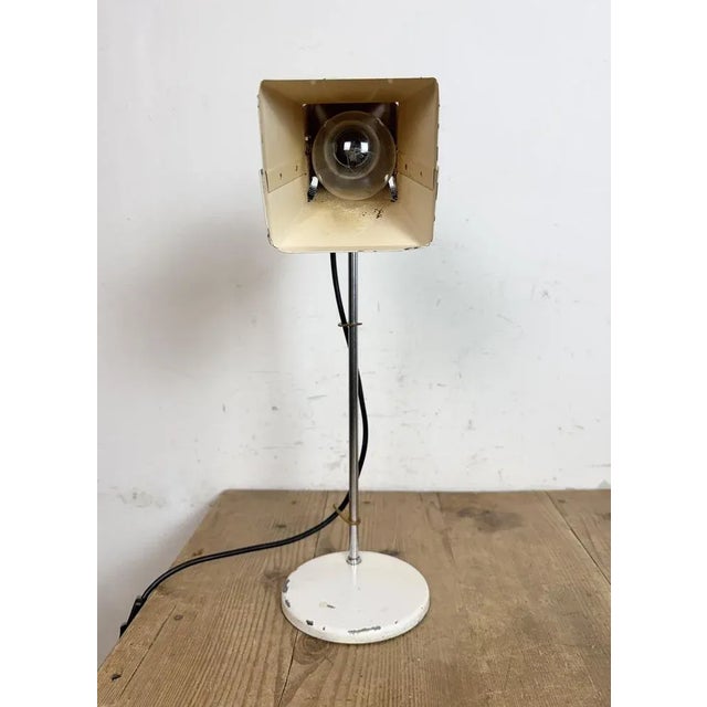 Vintage Beige Table Lamp, 1970s For Sale - Image 9 of 18