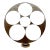 Sculpture Large Modern Abstract Round Iron Sculpture For Sale