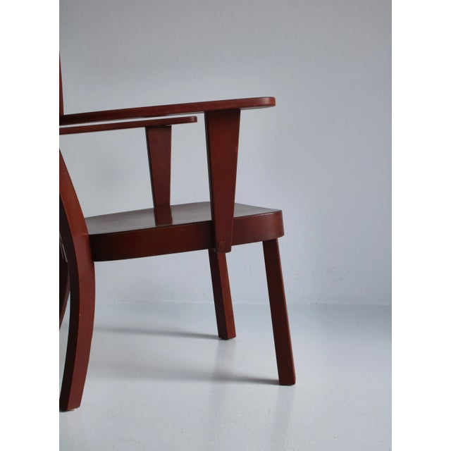 Danish Canada Armchairs in Stained Beech by Fritz Hansen, 1940s, Set of 2 For Sale - Image 18 of 18