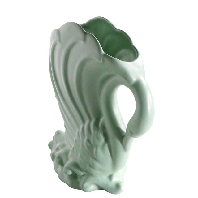 Mid 20th Century Art Deco McCoy Pottery Swan Planter, Circa 1940's For Sale - Image 5 of 11