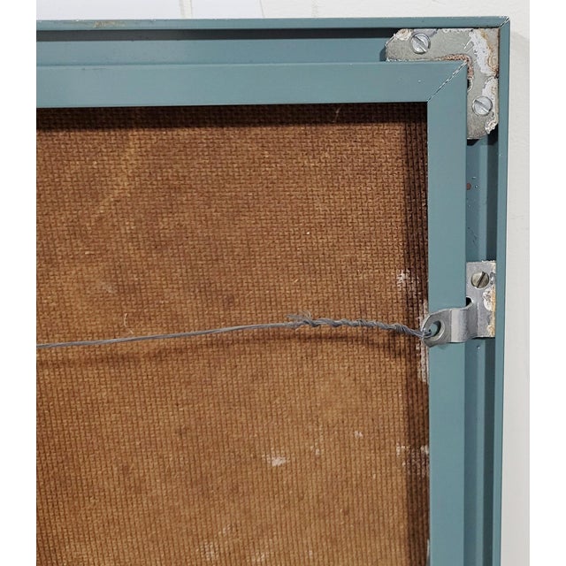 Vintage 20th C Framed Chicago Cityscape Impressionistic Oil Painting by Sheridan For Sale - Image 9 of 10