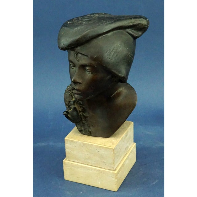 19th Century Bronze Bust Sculpture of Child by Achille d'Orsi, Italy For Sale - Image 10 of 18