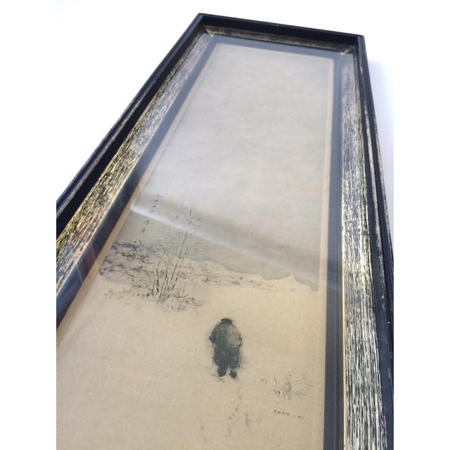 Mid 20th Century 1956 Vintage Chen Chi Lithograph “Winter”, Framed For Sale - Image 5 of 13
