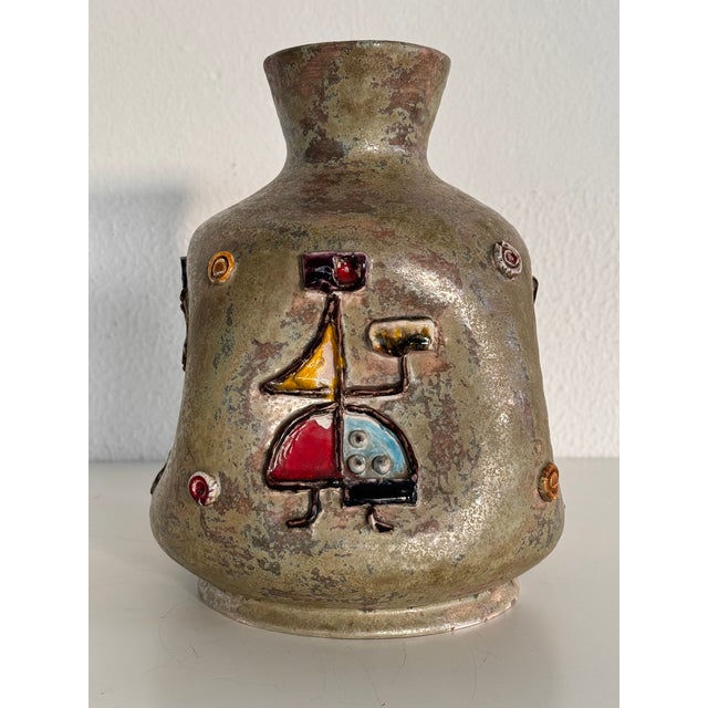 Italian Ceramic Vase by Umberto Zannoni, 1950s For Sale - Image 13 of 15
