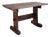 Oak Side Table with Pegged Trestle Base, France, 1950s For Sale