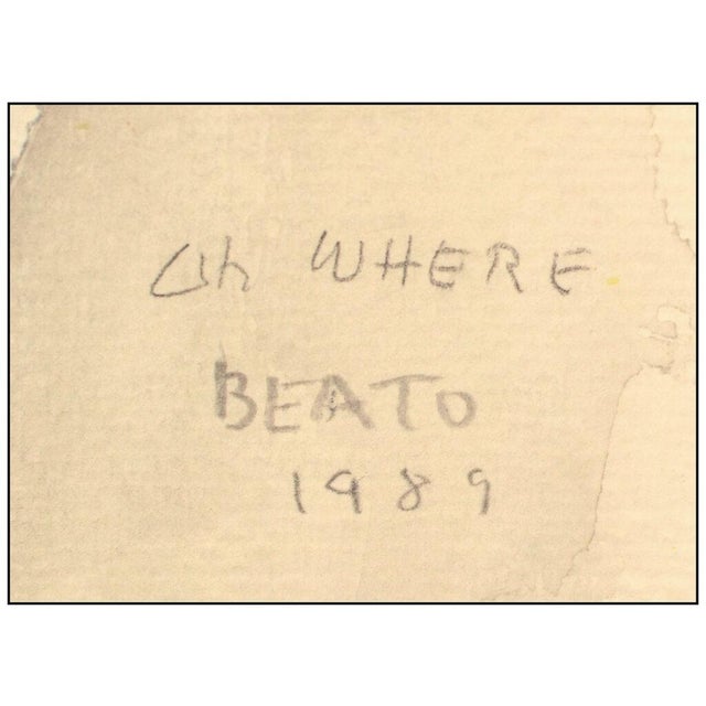 Mid-Century Modern 1980s Oh Where, Beatrice Wood For Sale - Image 3 of 4