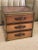 1990s Side Table Trunk W 3 Drawers Copper & Brass For Sale - Image 12 of 12