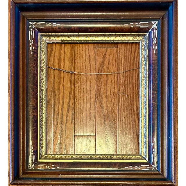 Victorian Antique Victorian Ornate Walnut Shadow Box Frame for Picture 10 X 12” For Sale - Image 3 of 8
