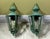 : Pair of Vintage Solid Brass Outdoor Wall Lanterns / 16” High For Sale - Image 9 of 15