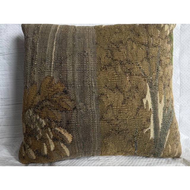 17th Century Antique Brussels Baroque Tapestry Pillow For Sale - Image 4 of 6