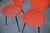 1960s Set of Red Skai Chairs, 1960s For Sale - Image 5 of 18